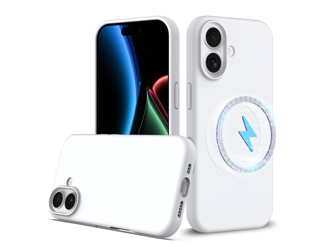 Capa De Silicone Resistente A Impactos Para Iphone 17 Com Magsafe