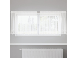 Vidaxl Cortina De Renda Branco 100 X 200 Cm Poliéster