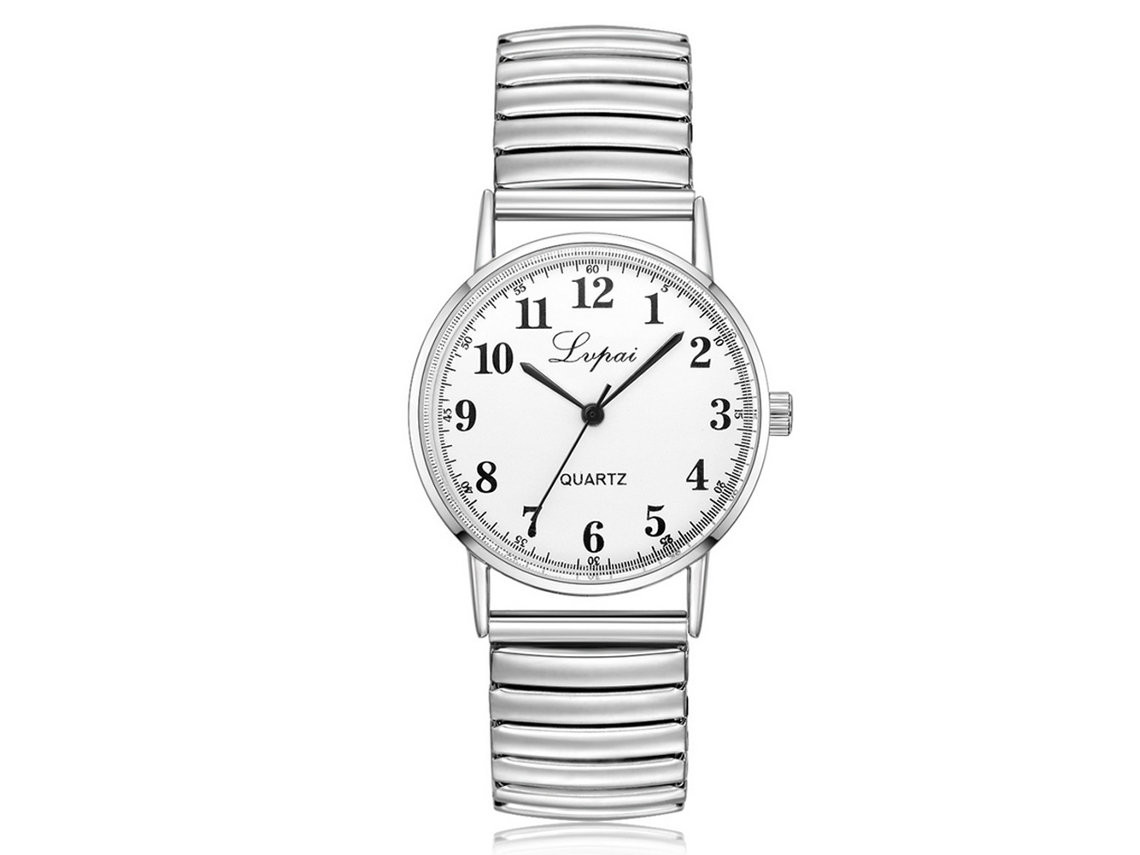 Relógio de pulso analógico de quartzo unissex Lvpai, modelo Fashion Gift (branco, tamanho G)