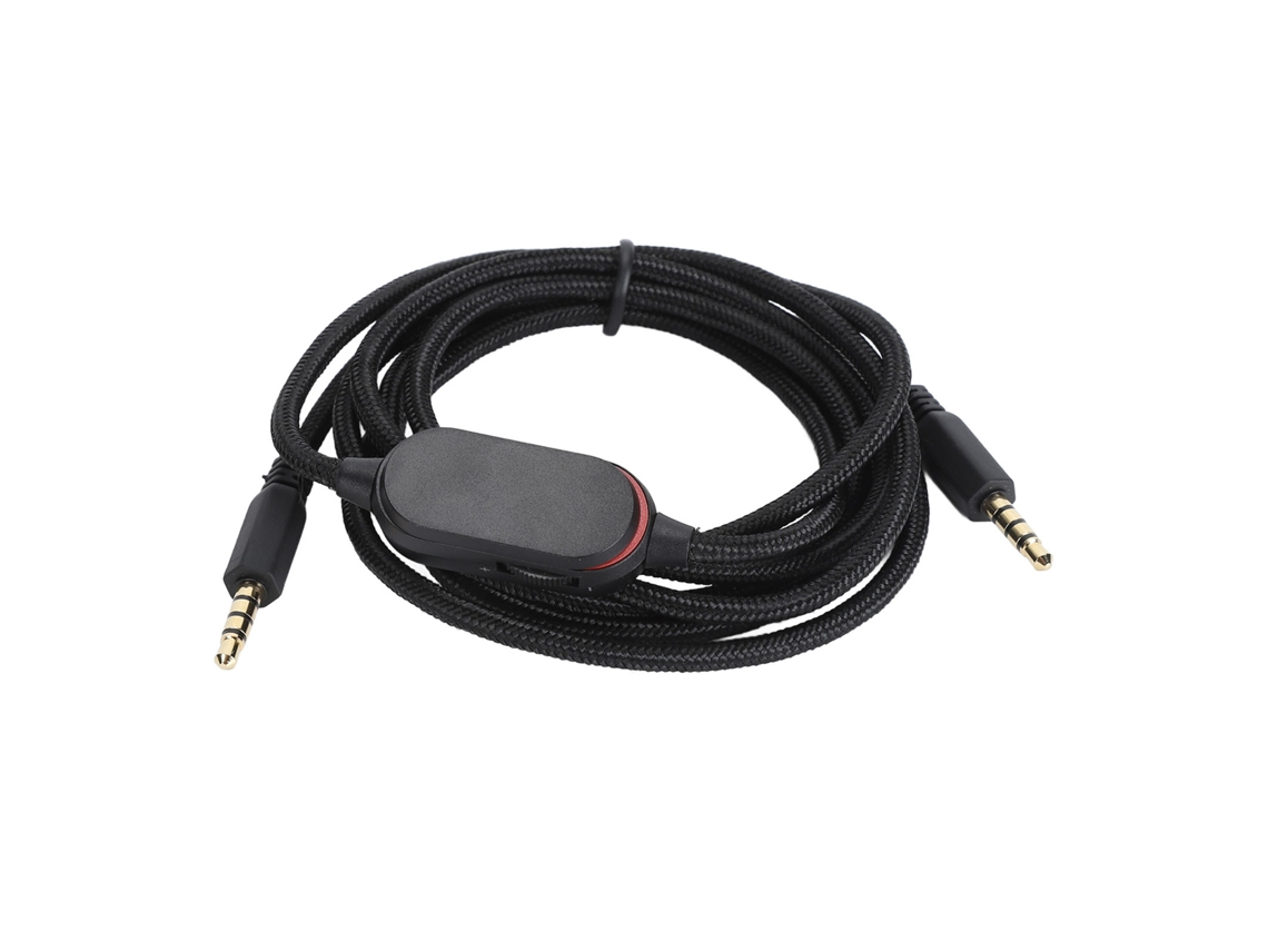 Cabo de Áudio EOOCOO com Microfone, 1.6m, substituição e upgrade