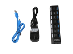 Hub Usb3.0 LAXISCREED 7 Portas Carregamento Plugue Britânico
