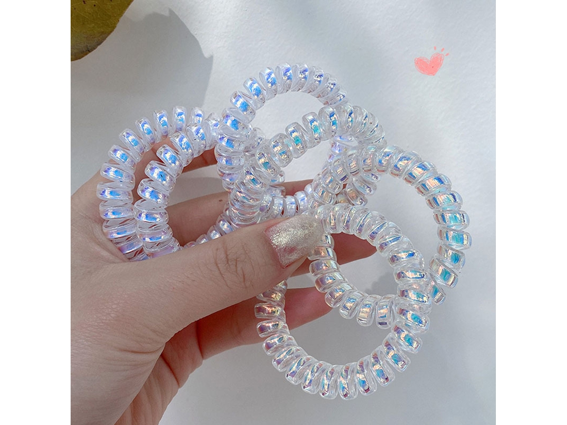 2026 gomas de Pelo Espirales Sin Pliegues para Cola de Caballo Cordón de Teléfono Evita Enredos para Mujeres Y Chicas Delgadas
