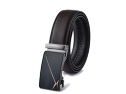 Cinto Masculino Duas Litters Cinto Masculino Automático Fivela Cinto Masculino Marrom XLT