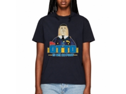 Rockinstone Airplane Movie Otto Navy Adult T-shirt Size:l