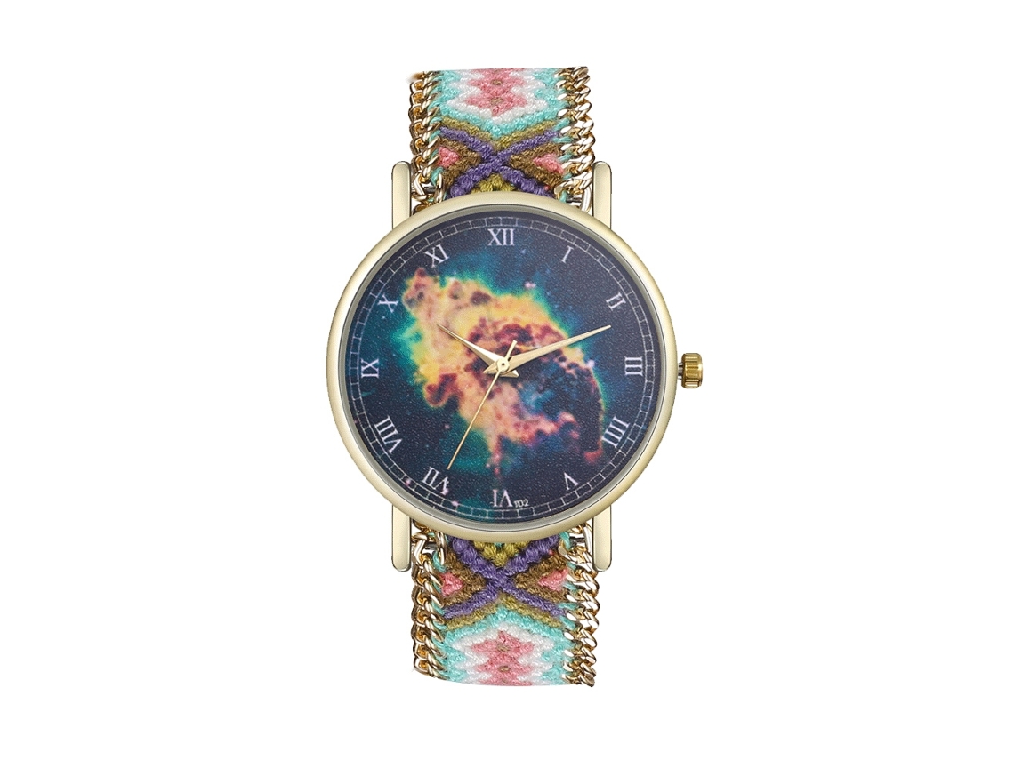 Relógio Casual de Moda para Homens e Mulheres com Pulseira de Lã Movimento de Quartzo