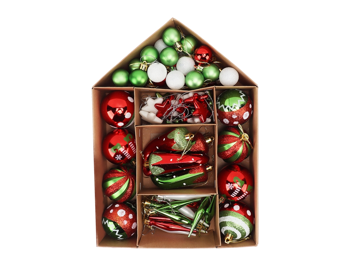 Conjunto De Bolas Penduradas Sortidas Para Árvore De Natal