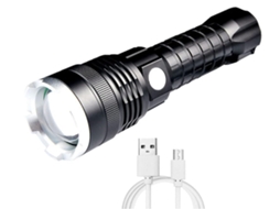 Lanternas LED de Alto Lúmen Recarregáveis com 5 Modos IPX4 HALINUIA | HALINUIA