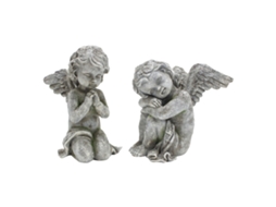 Figuras de Anjo LAXISCREED Decoração Jardim Cute Resina
