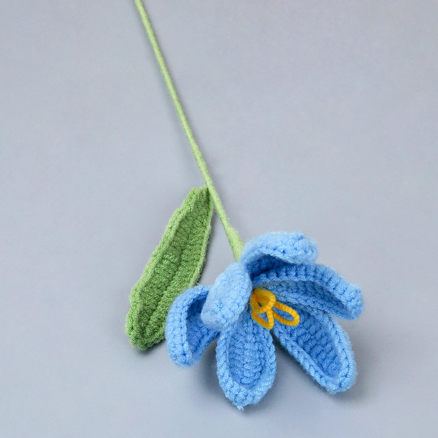 (azul) Buquê De Tulipas De Crochê, Buquê De Tulipas Tricotado, Uma Ótima Opção Para Presentes.