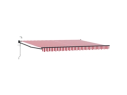 Conjunto 1 Toldo Elétrico Vidaxl Vermelho Poliéster (4,5 × 3 M)
