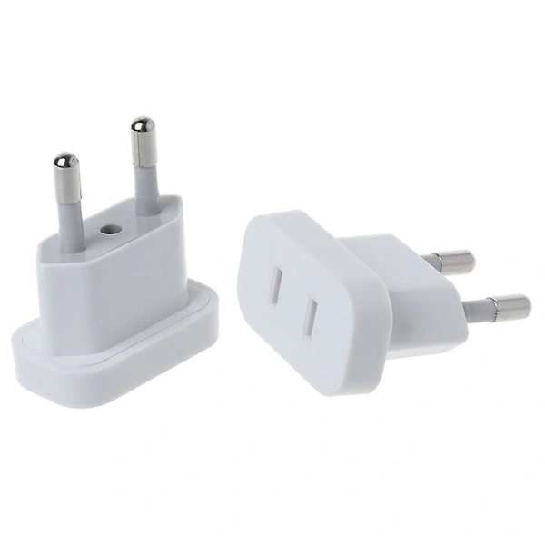 Adaptador De Viagem Com Tomada Padrão Eua Para Europeia. Conversor De Energia Carregamento Europeu()