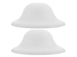 Lurelia Abajur Moderno Cogumelo, Para Exterior E Jardim, Em Plástico, Branco, 19x19x10 Cm, 2 Peças