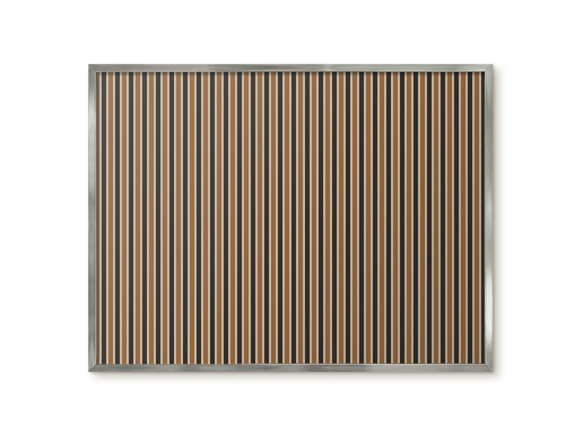 Quadro de vidro magnético com lava vulcânica para o hall Espelharte (80x60 cm)