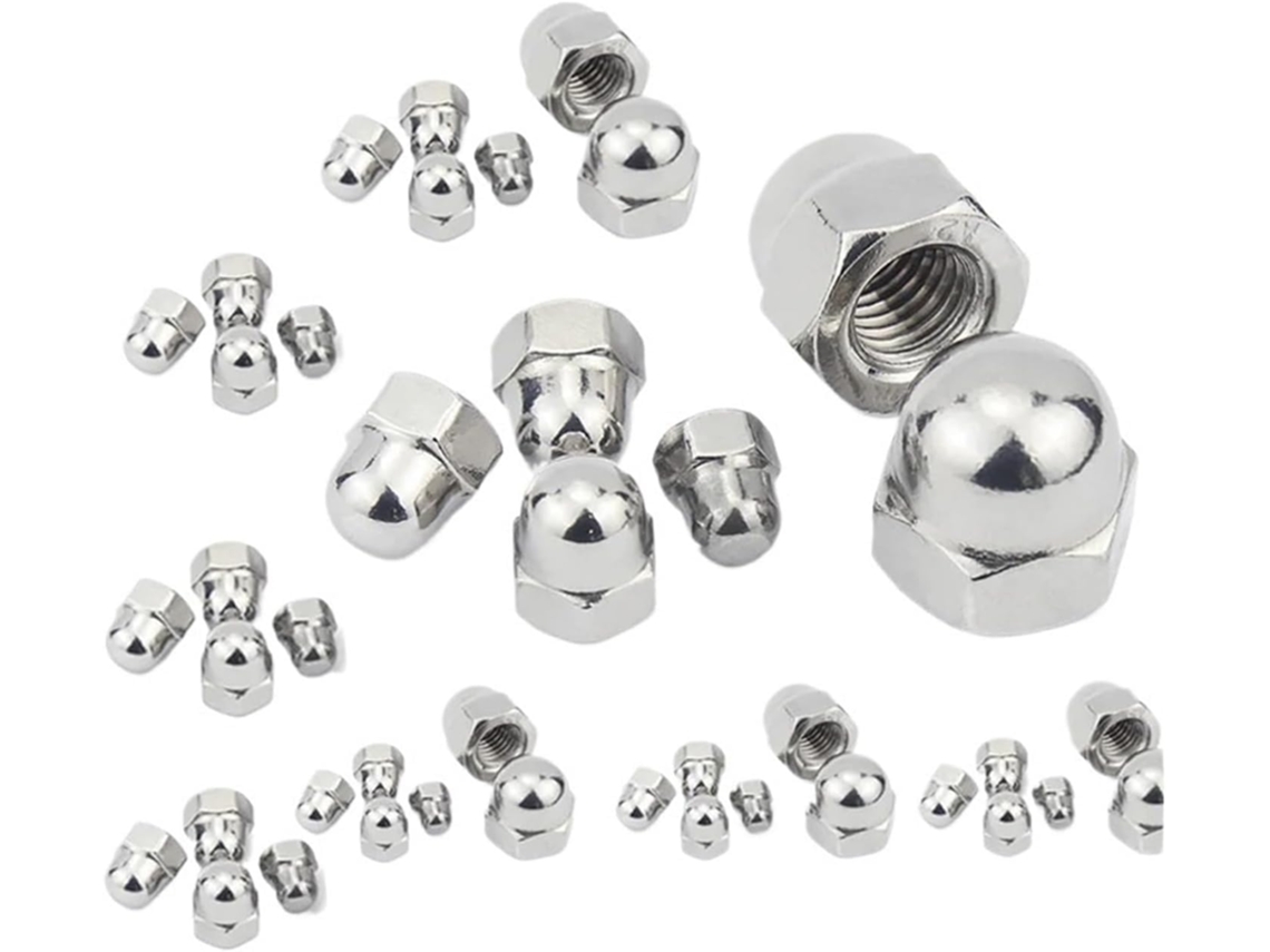 Porcas Sextavadas, 2/10 Peças M3 M4 M5 M6 M8 M10 M12 304 A2-70, Tampa