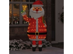 Vidaxl Papai Noel De Natal 200 Led Branco Quente 100 X 180 Cm Tecido