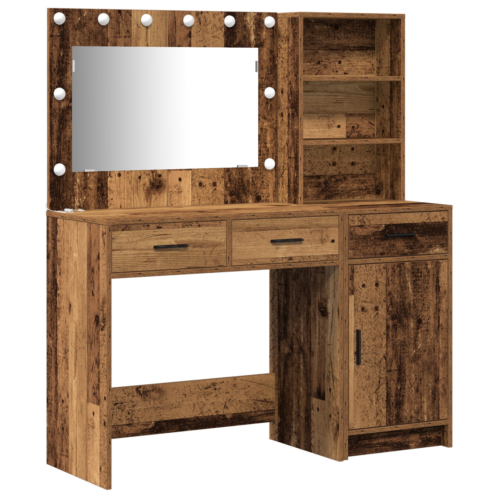 Conjunto 2 Mesa De Vestir Vidaxl Castanho Derivados De Madeira (78,5 X 41 X 135 Cm)