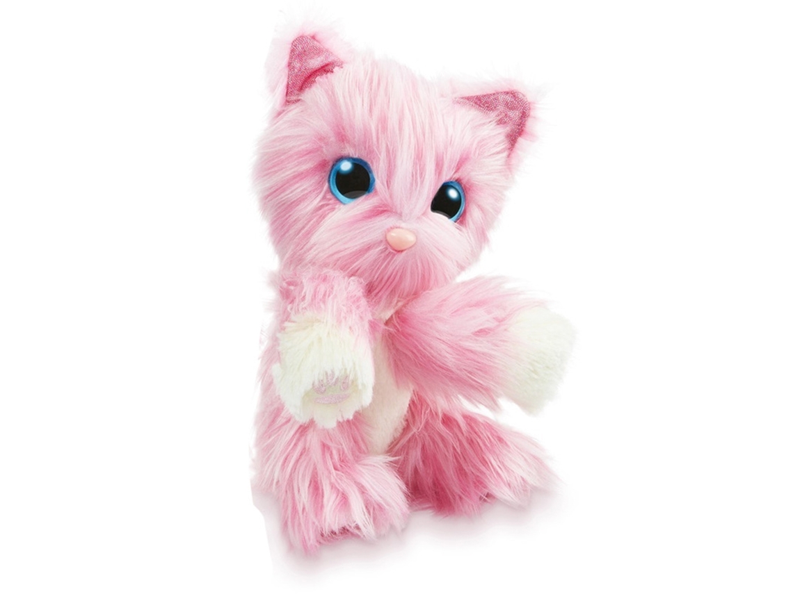 Ats brinquedo de Pelúcia para Banho e Higiene de Mascote Adotado com Surpresa Gatso Rosa para Meninos Meninas Crianças