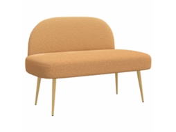 Conjunto 1 Banco Estofado Vidaxl Bege Contraplacado (110 X 60 X 76 Cm)