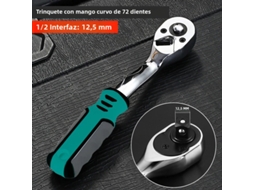Chave De Eixo Rotativo De 72 Dentes (12,5 Mm), Chave De Aço De Alto Torque Com Liberação Rápida