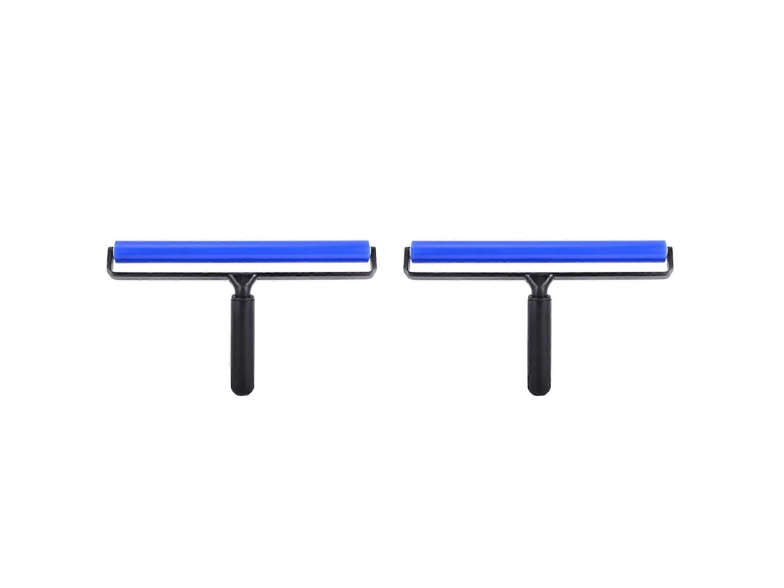 Rolo Raspador De Silicone Antiestático 12 Polegadas, Jogo Com 2 Unidades, Azul