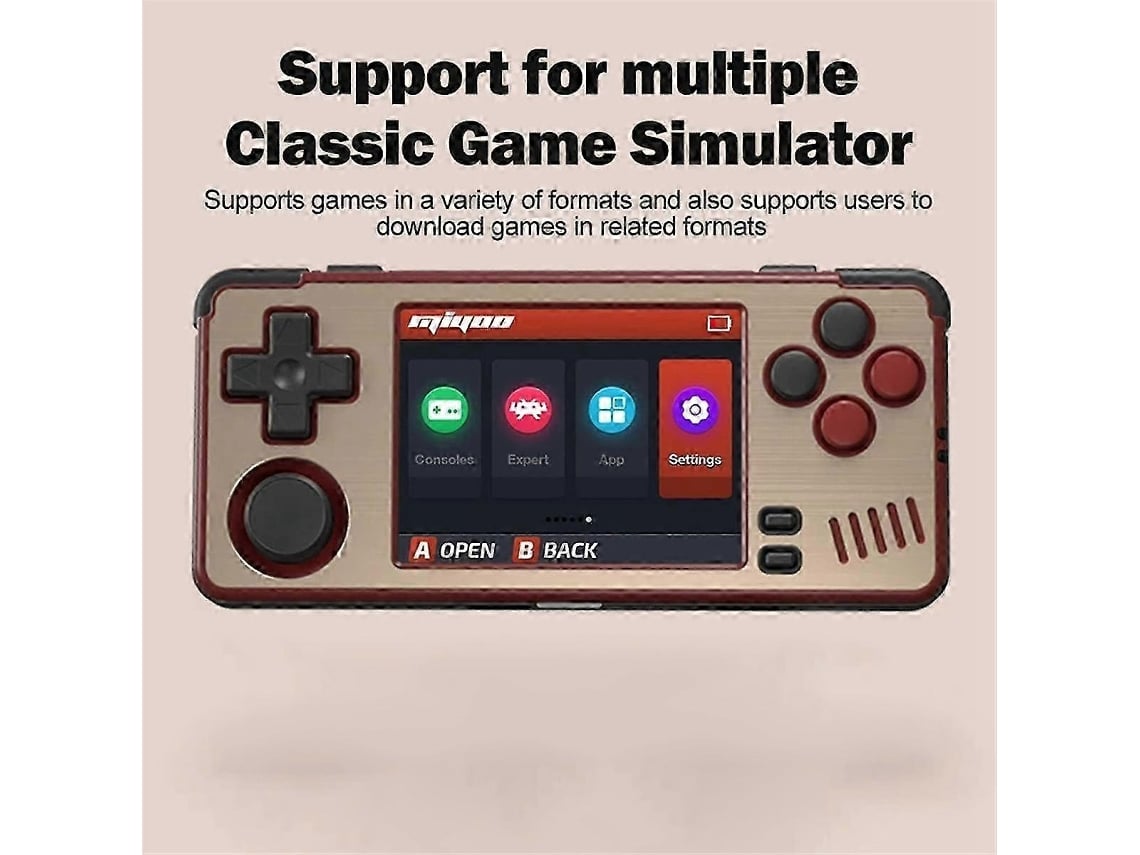 Console De Videogame Portátil A30 Com Tela Ips De 2,8 Polegadas, Sistema Linux, Wifi 2.4g, 64 Gb, Preto/branco Ly Ebike