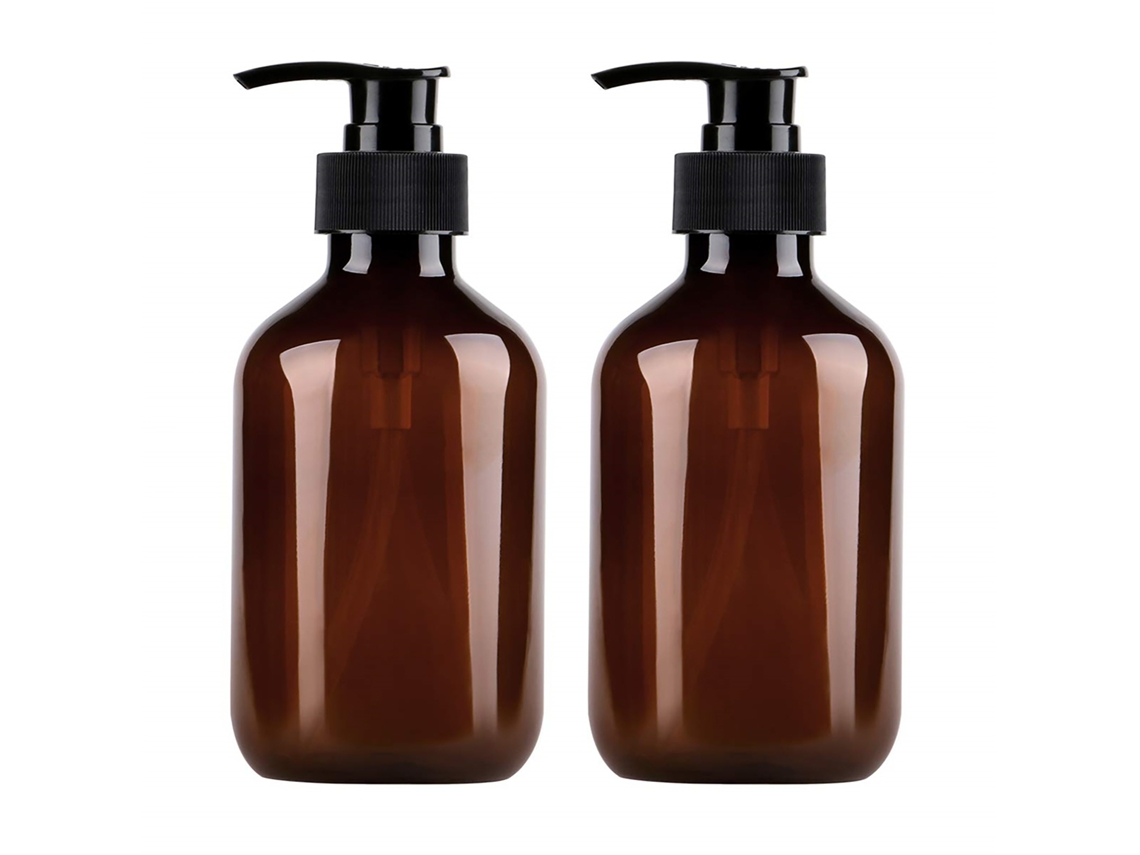Garrafa de detergente 500ml recarregável com bomba para licores e shampoos S/MARCA