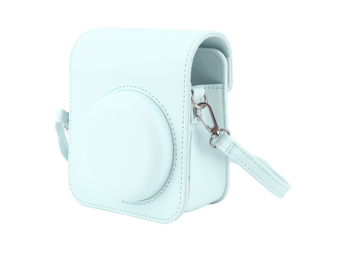 Mini Instant Camera Protective Bag Pu Camera Case With Adjustable Shoulder Strap For Fujifilm Instax Mini 12 Camera Mint Green LAXISCREED