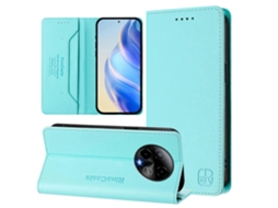 Capa De Couro Para Celular Rc01 Com Dupla Dobra Magnética E Rfid
