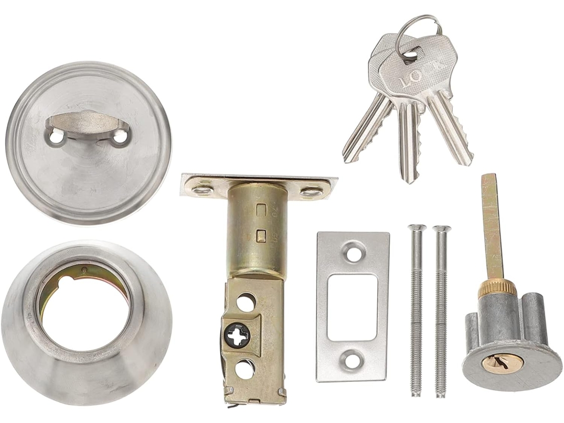 Fechadura Circular De Segurança Para Porta Apartamento, Com Chave, Para Um Lado