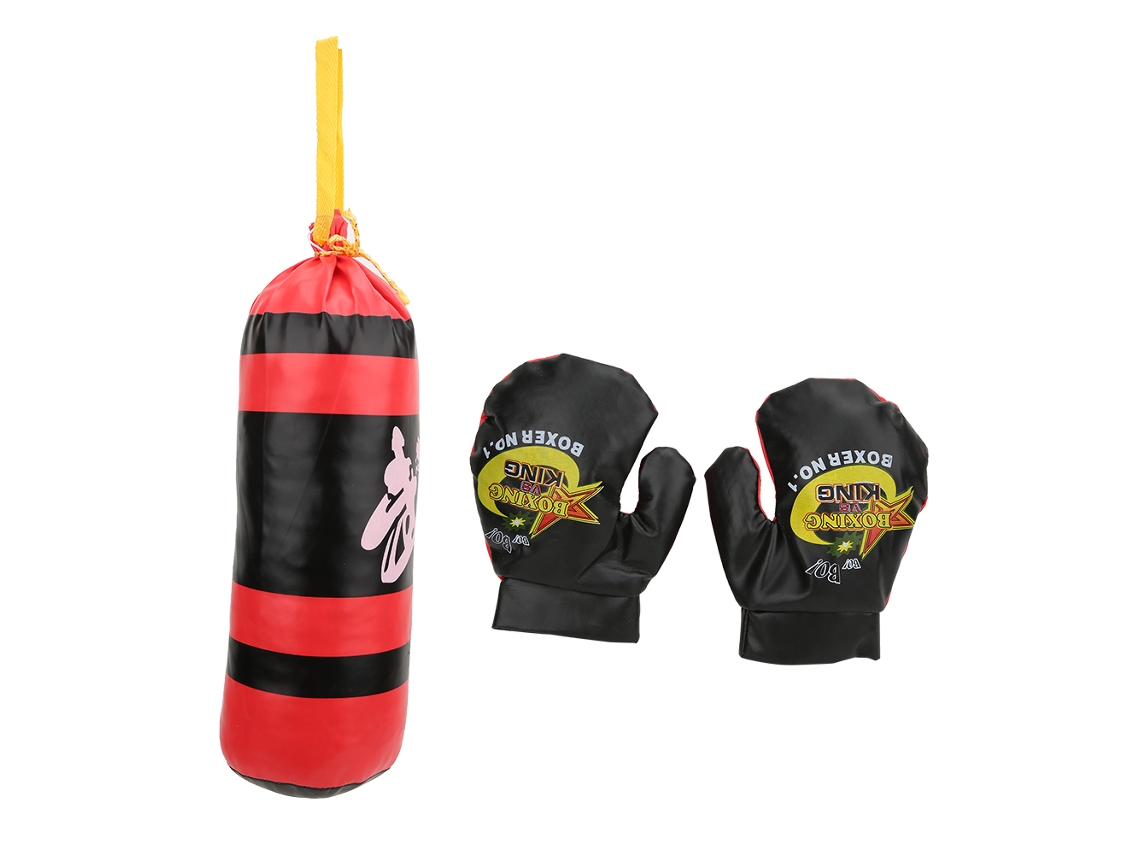 Luvas De Boxe Para Crianças E Saco De Boxeo Brinquedo Fitness Esportivo Para Treino Infantil