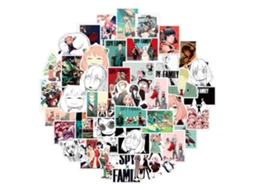 Conjunto de 50 Adesivos de Anime Fofos À Prova D'água para Laptop Celular Garrafa Carro Skate Moto S/MARCA