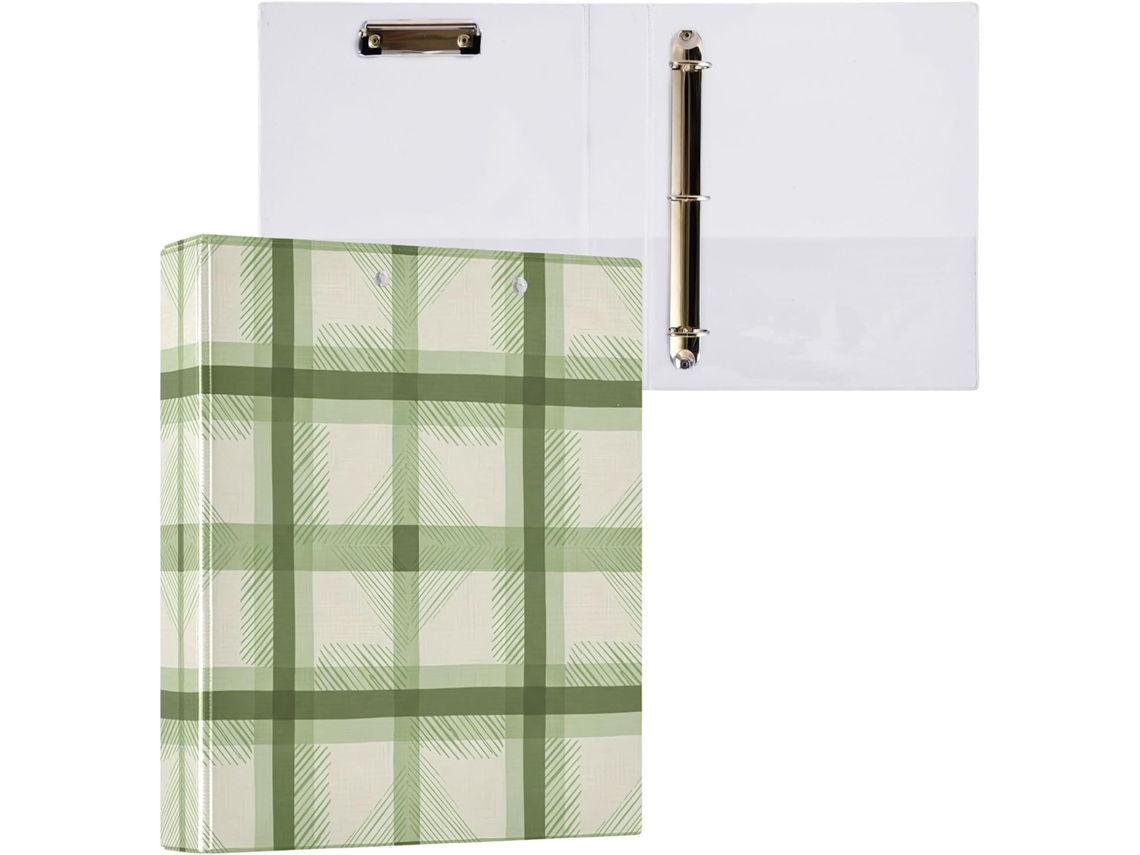 Pasta de Argolas com 3 Furos para Tamanho Carta , Organizador Fichário Redondas e Prancheta, S (27,9 X 21,6 Cm)