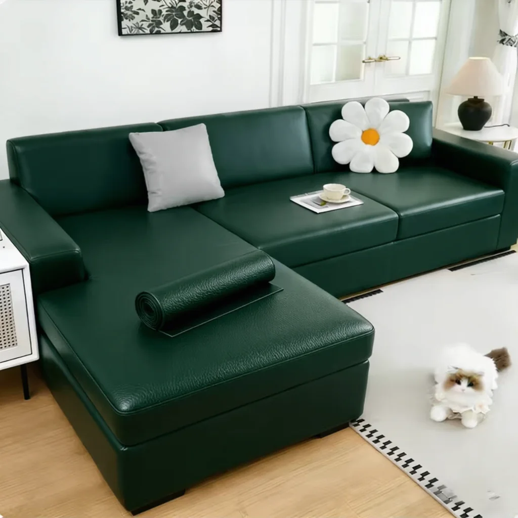 (verde Escuro, 55x500cm) Remendo De Reparo Em Couro Sintético Autoadesivo À Prova D'água, Durável E Adequado Para Reformas Domésticas.