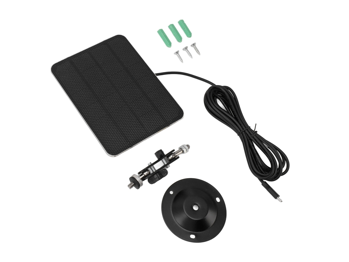 Laxiscreed Painel Solar Monocristalino De 5w Com Suporte E Cabo De 3m Para Carregamento Eficiente