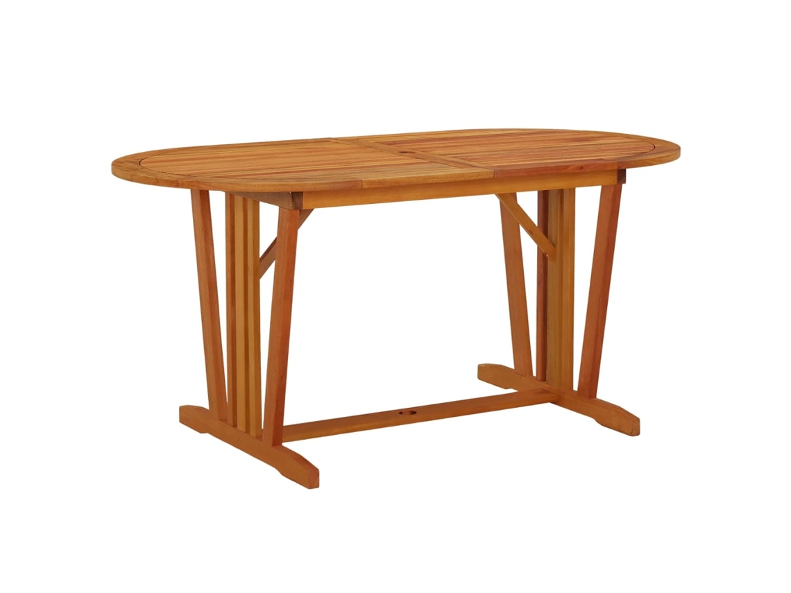 Mesa de jardim VIDAXL Marrom Madeira (160x85x75 cm )
