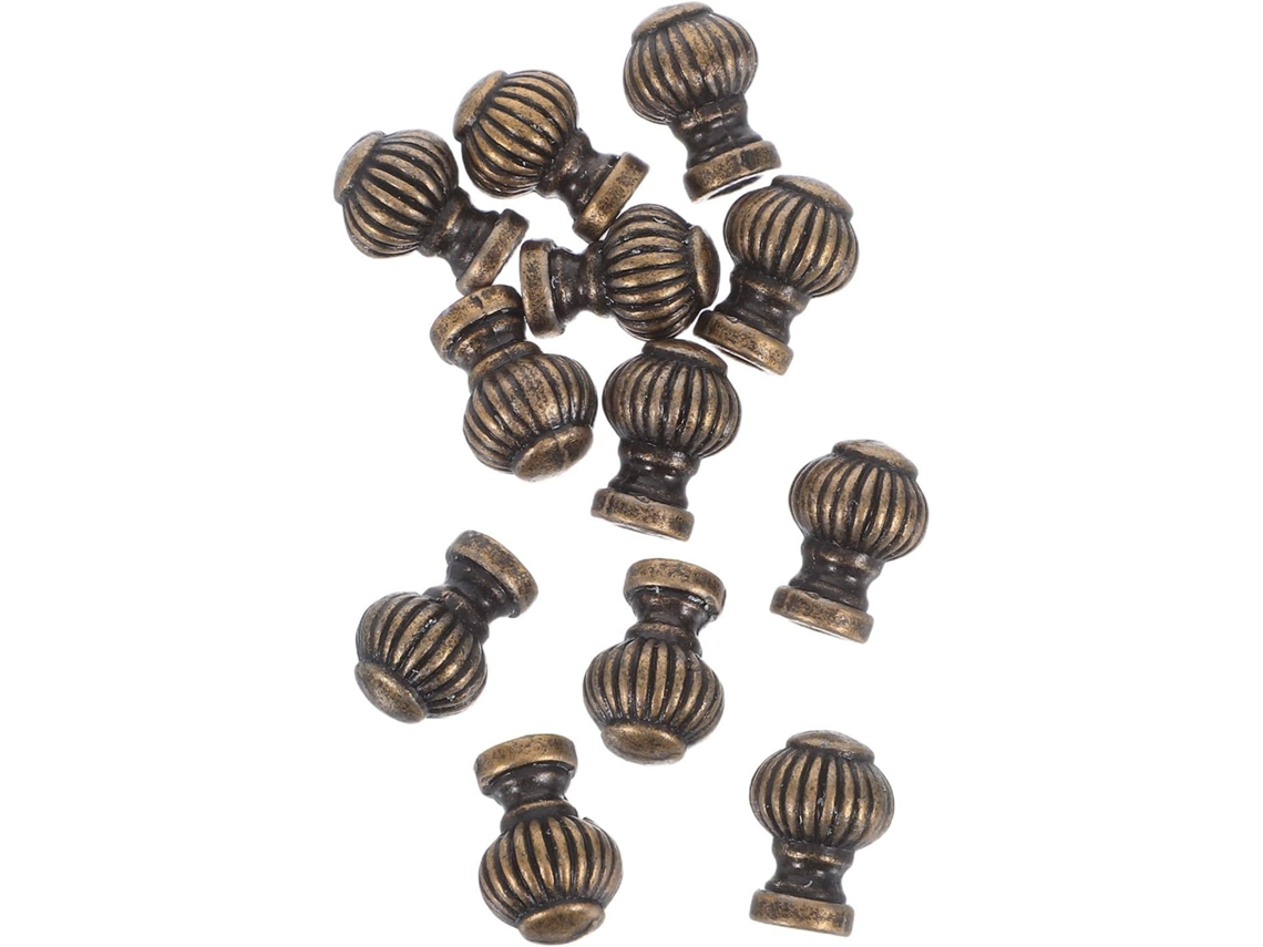 Conjunto De 12 Puxadores Retrô Totority Com Furos Para Gavetas E Armários, Design Redondo De Abóbora Em Liga Zinco