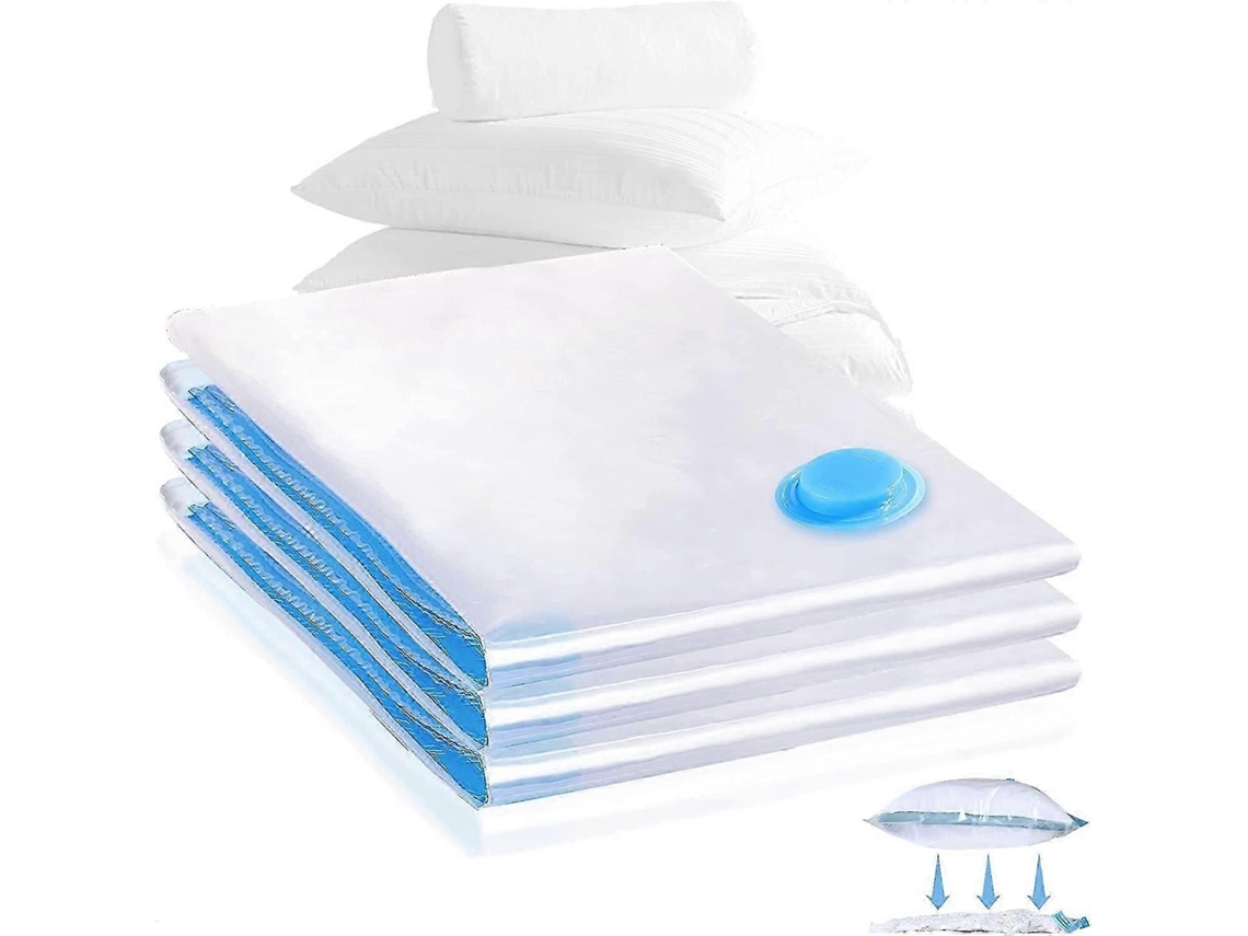 Conjunto De 3 Sacos A Vácuo Para Armazenamento Roupas (60 X 80 Cm) - Reutilizáveis ​​para Guardar Roupas, Roup Cama, Toalhas E Edredons.