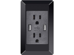 Carregador Usb De Alta Velocidade 2a, Tomada 15a, 2 Placas Parede,