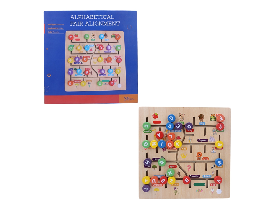 Puzzle De Aprendizaje Precoce Para Crianças: Números E Letras, Brinquedo Educativo De Cognição