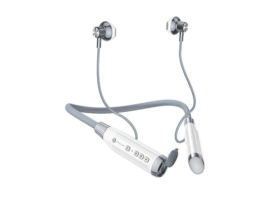 Fone de Ouvido com Suporte para Pescoço, Compatível com Bluetooth, Indicador de Bateria e Cartão de Memória. TAISHENGDA