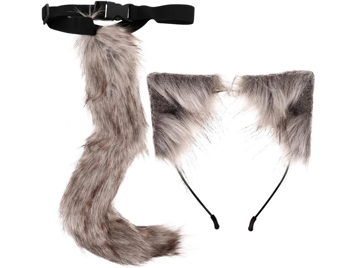 Tiara De Gato E Tiara Decorativa Com Cauda Para Acessórios De Festa À Fantasia De Animais E Carnaval.