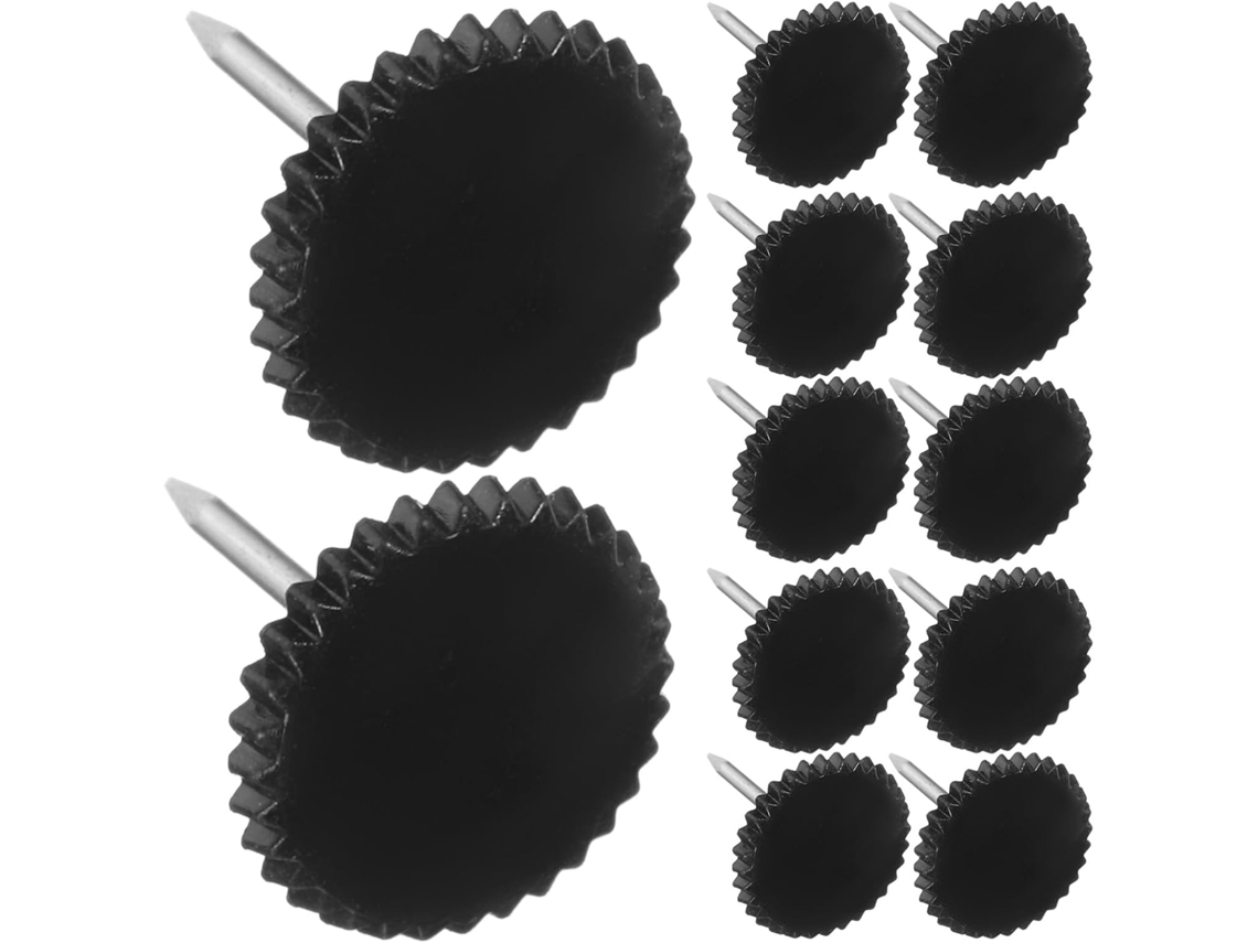 Conjunto de 100 pequenas, leves e multifuncionais tachininhas de plástico para cortiça quadros, ideais para mesas e escrivaninhas.