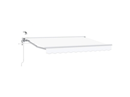 Conjunto 1 Sombra Externa Vidaxl Branco Alumínio (3 X 2,5 M)