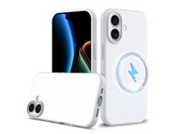 Capa De Silicone Resistente A Impactos Para Iphone 17 Com Magsafe