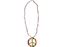 Colar DISFRAZZES De Hippie Multicolor