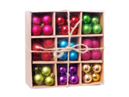 Laxiscreed Kit De Bolas De Natal De 3cm, 99 Peças Coloridas Em Caixa Pequena
