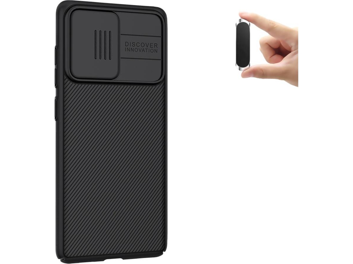 Capa e Suporte Samsung S20 FE PHONESHIELD Camshield Nillkin Preto