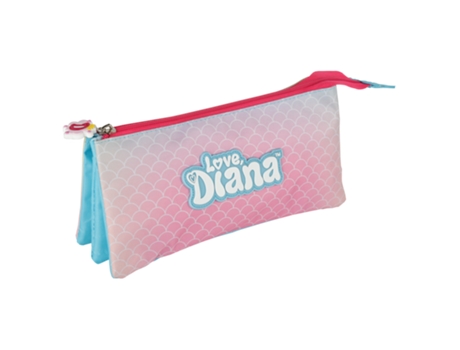 Estojo  LOVE DIANA Triplo Love Diana Mermaid Love (Poliéster - Multicor - 11 x 23 x 5 cm)