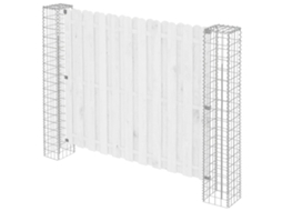 Vidaxl Poste De Cerca 2 Pcs Prateado 20 X 20 X 190 Cm Metal