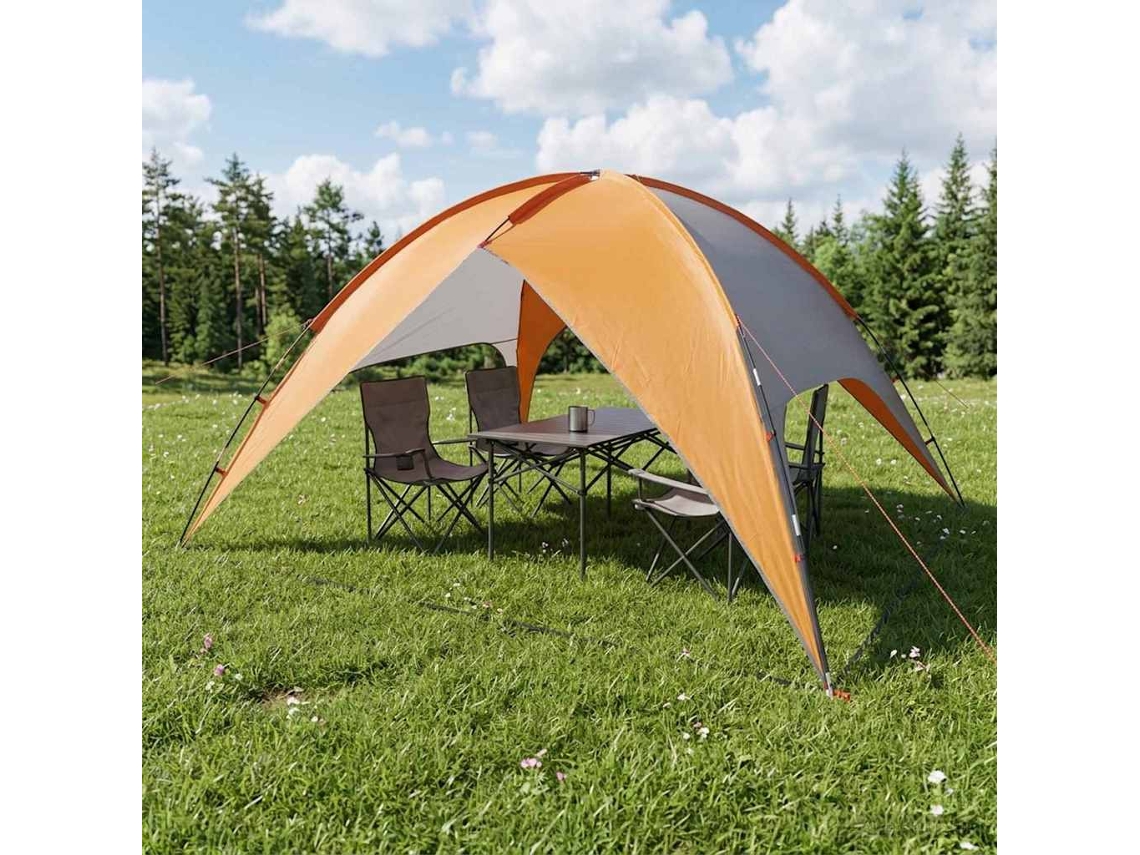 Vidaxl Tenda De Camping Com Capa De Chuva Impermeável 4 Pessoa